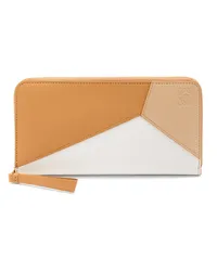 Loewe Luxury Puzzle zip around wallet in classic calfskin Warm