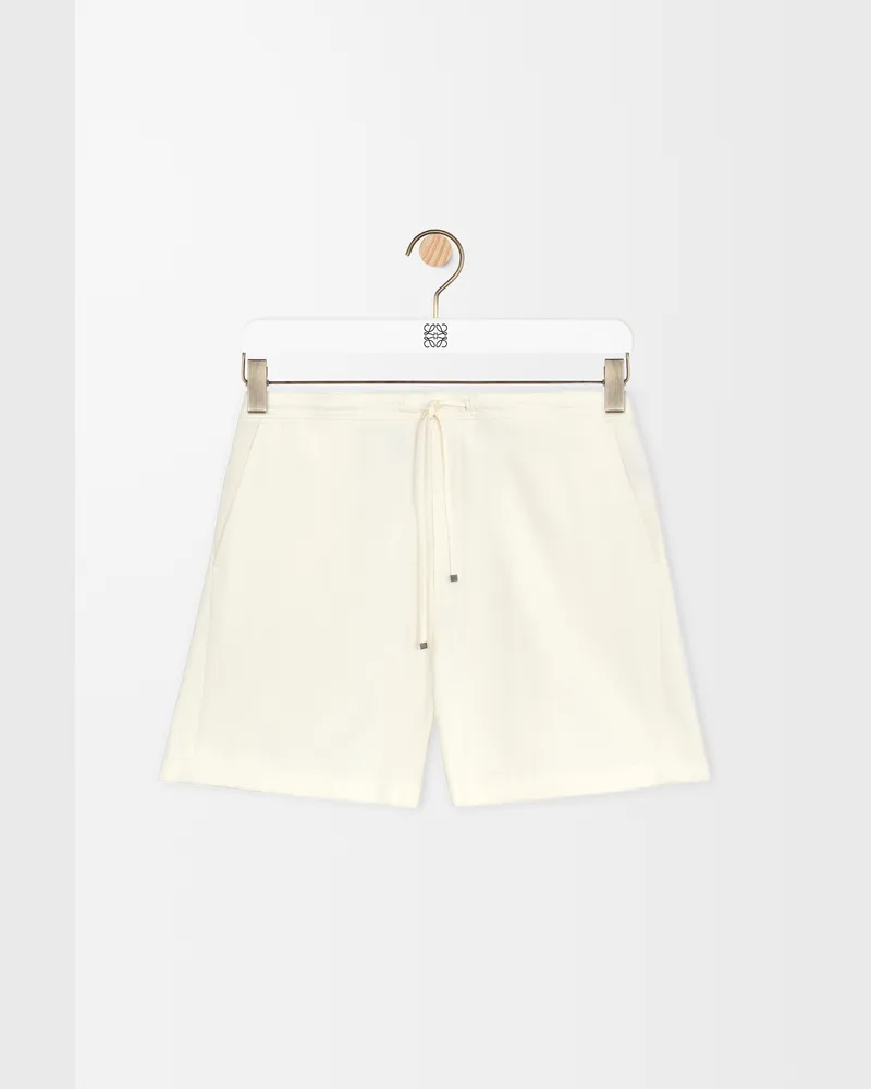 Loewe Shorts In Lyocell Size Hombre Ivory