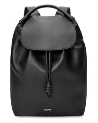 Loewe Luxury Flamenco backpack in shiny supple calfskin Black