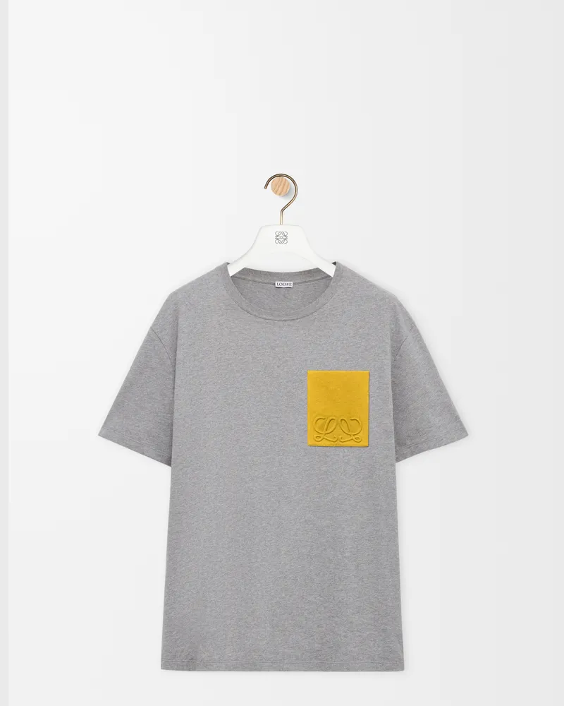 Loewe Relaxed Fit T-shirt In Cotton Size Hombre Grey