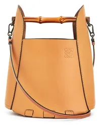 Loewe Luxury Bamboo bucket bag in calfskin Honey