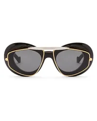 Loewe Luxury Wing double frame sunglasses in acetate and metal Shiny