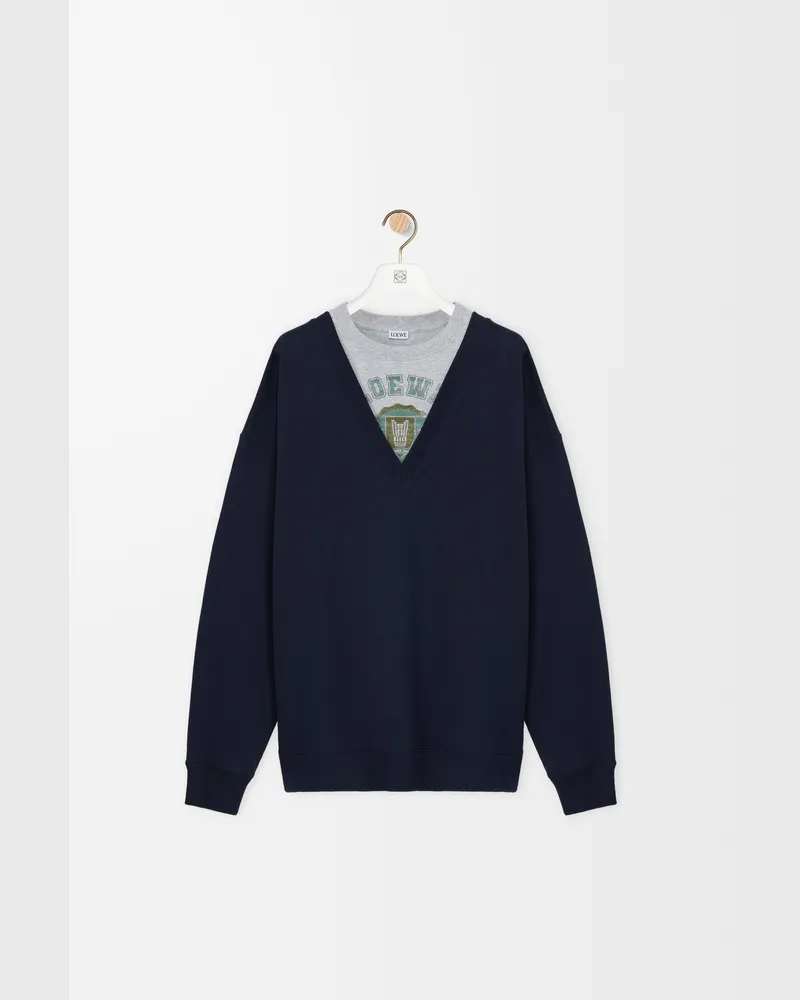 Loewe Sweatshirt In Cotton Size Hombre Dark