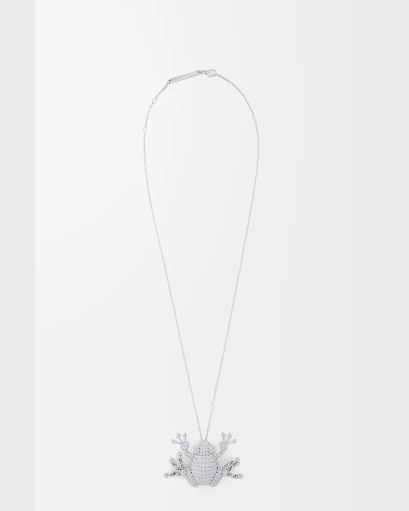 Loewe Frog Necklace Mujer Silver