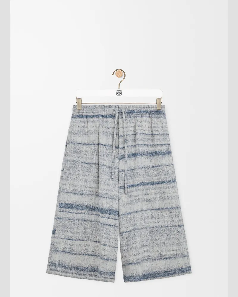 Loewe Drawstring Shorts In Denim Size Hombre Blue