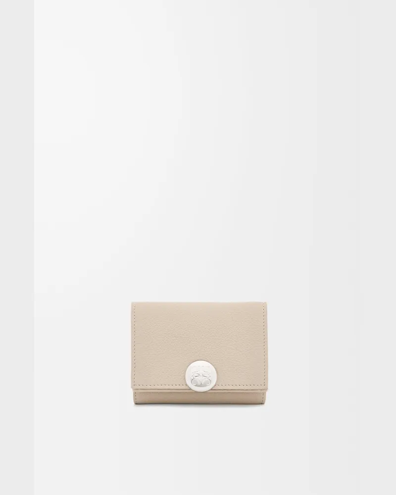 Loewe Pebble Trifold Wallet In Pebble Grain Leather skin Mujer Light