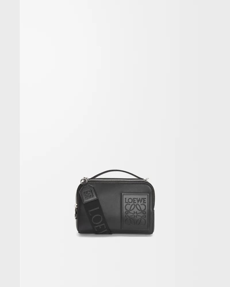 Loewe Mini Crossbody Camera Bag In Satin Leather skin Hombre Black