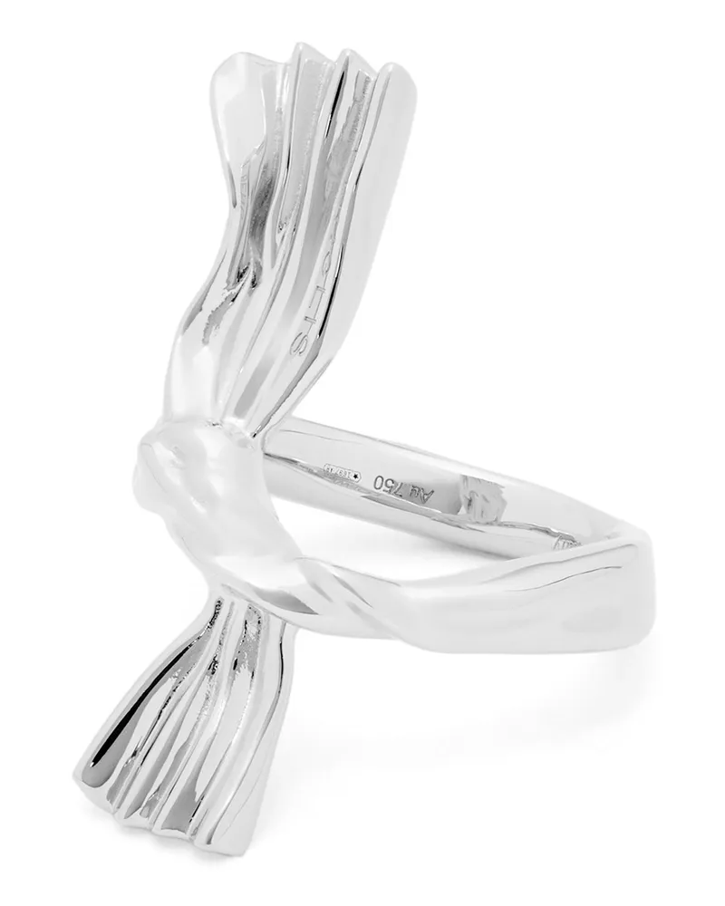 Loewe Luxury Knuckle Not ring in white gold White