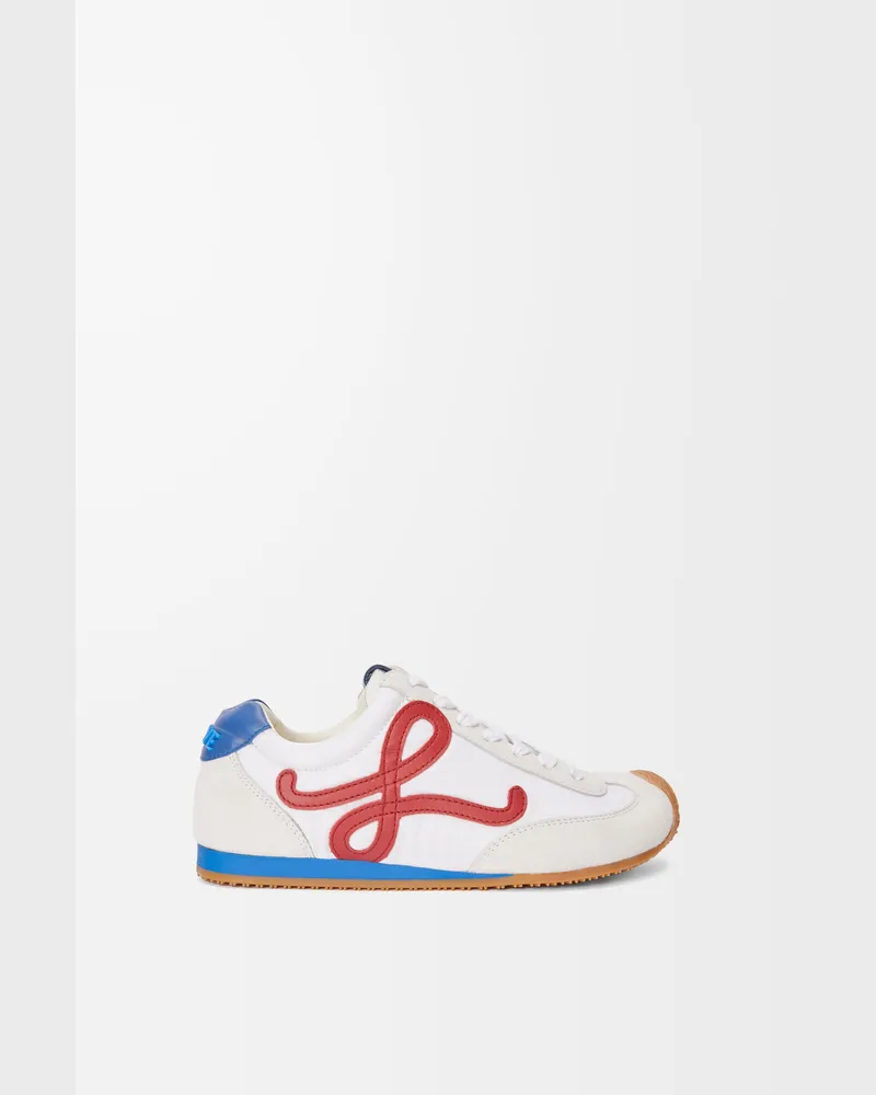 Loewe Ballet Runner 2.0 In Nylon And Leather skin Size Hombre White