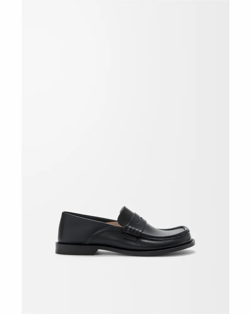 Loewe Campo Flap Back Loafer In Waxy Leather skin Size Hombre Black