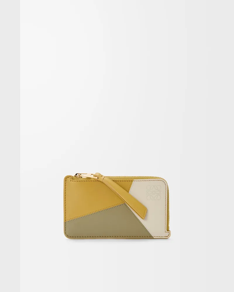 Loewe Puzzle Coin Cardholder In Leather skin Mujer Ginger