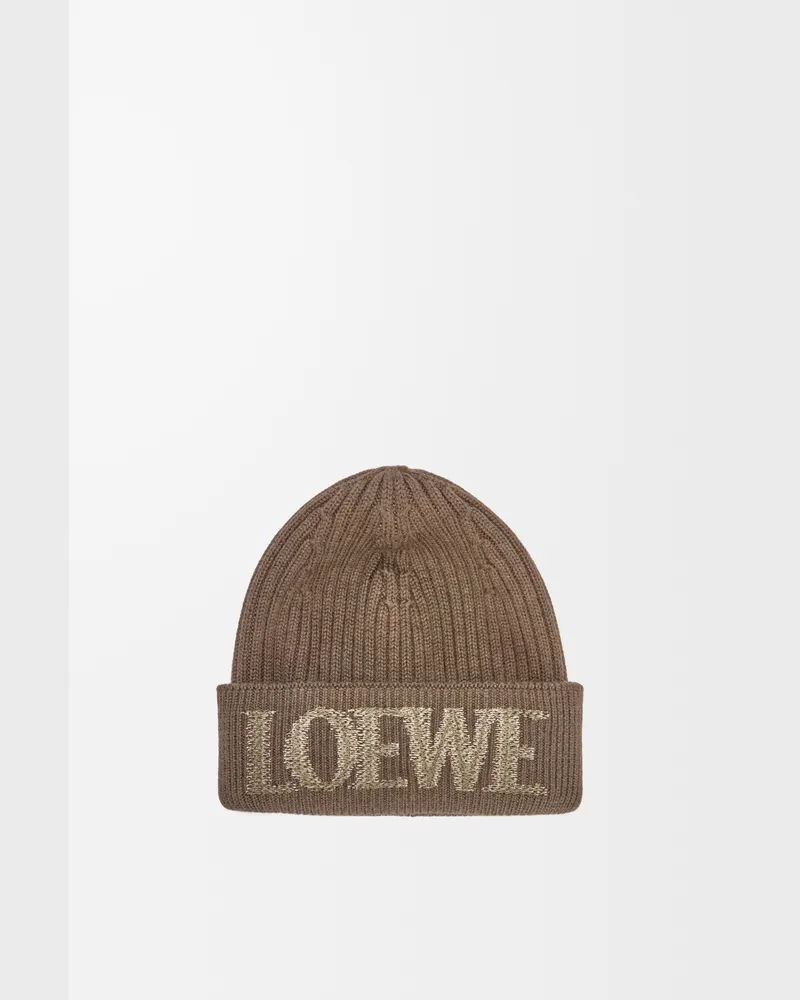 Loewe Loewe Beanie In Wool Mujer Light