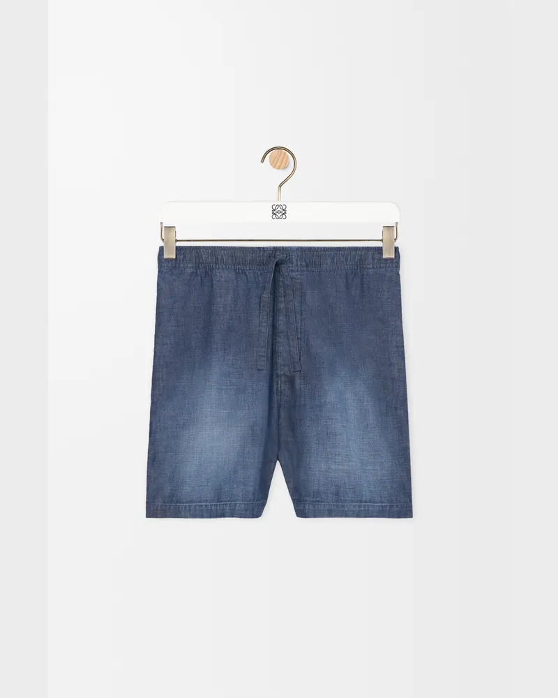 Loewe Shorts In Cotton Size Hombre Washed