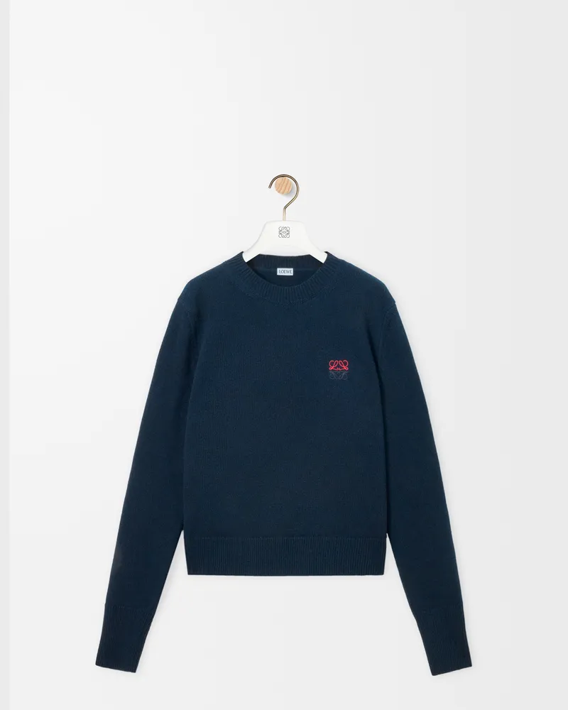 Loewe Sweater In Wool Size Mujer Navy