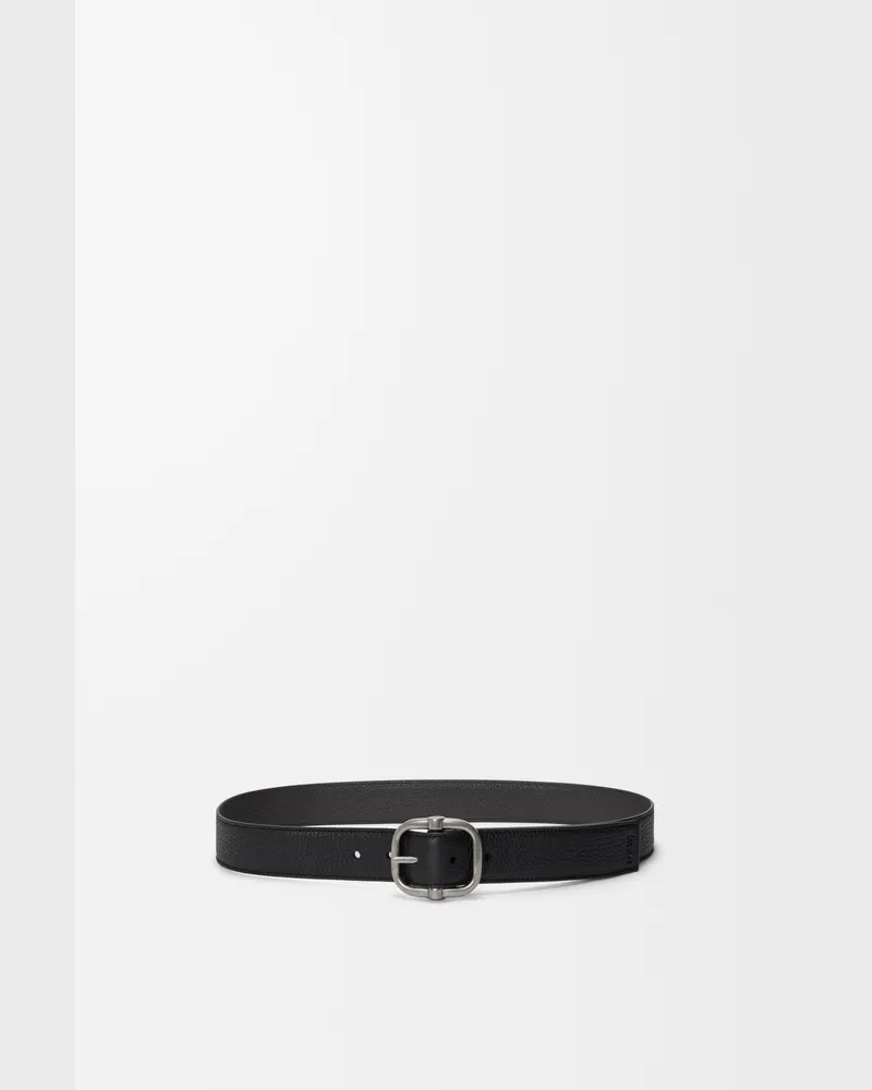 Loewe Reversible Loop Belt In Supple Grained Leather skin Size Hombre Black