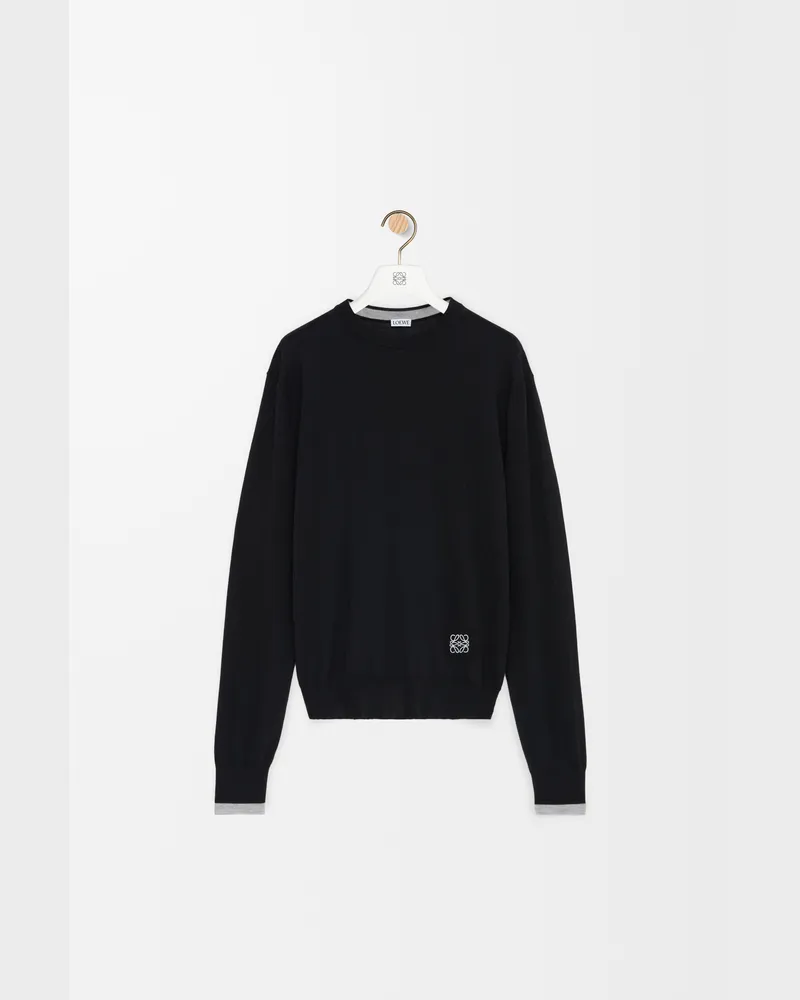 Loewe Sweater In Wool Size Hombre Black