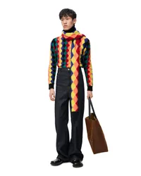 Loewe Luxury Argyle high neck sweater in nylon Multicolor