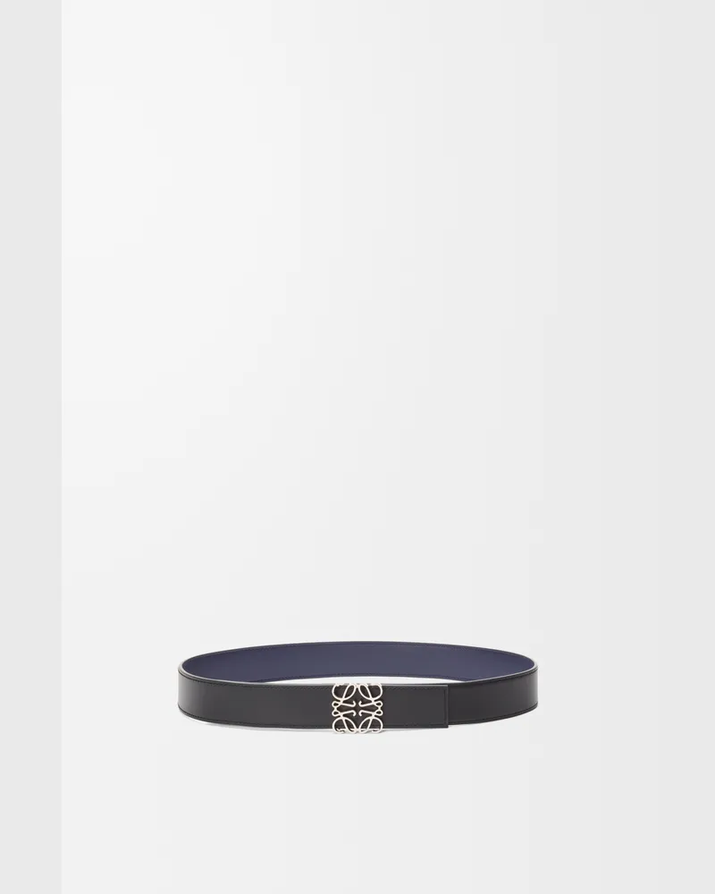 Loewe Reversible Anagram Belt In Leather skin Size Hombre Ocean
