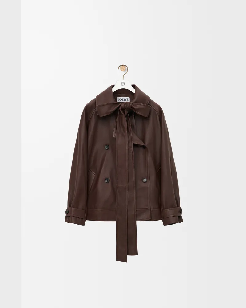 Loewe Bow Jacket In Nappa Lambskin Size Mujer Dark