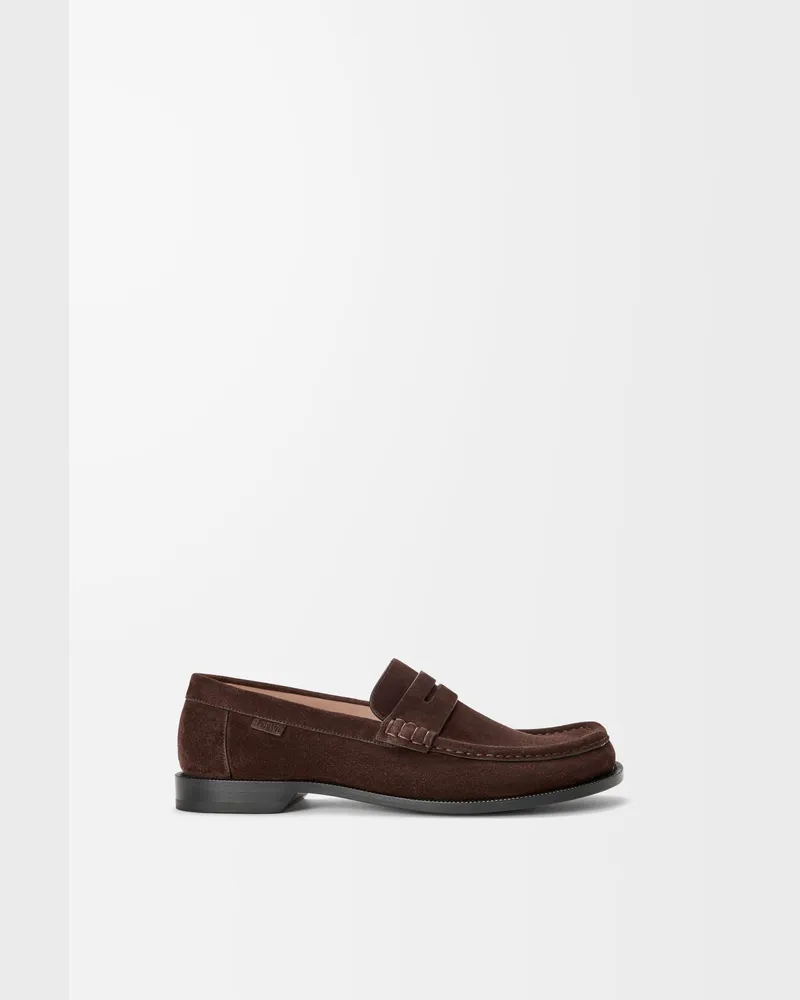 Loewe Campo Loafer In Suede Leather skin Size Hombre Dark