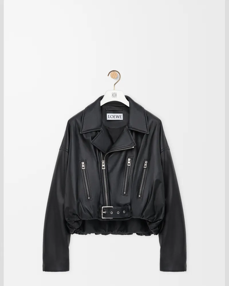Loewe Biker Jacket In Nappa Lambskin Size Mujer Black