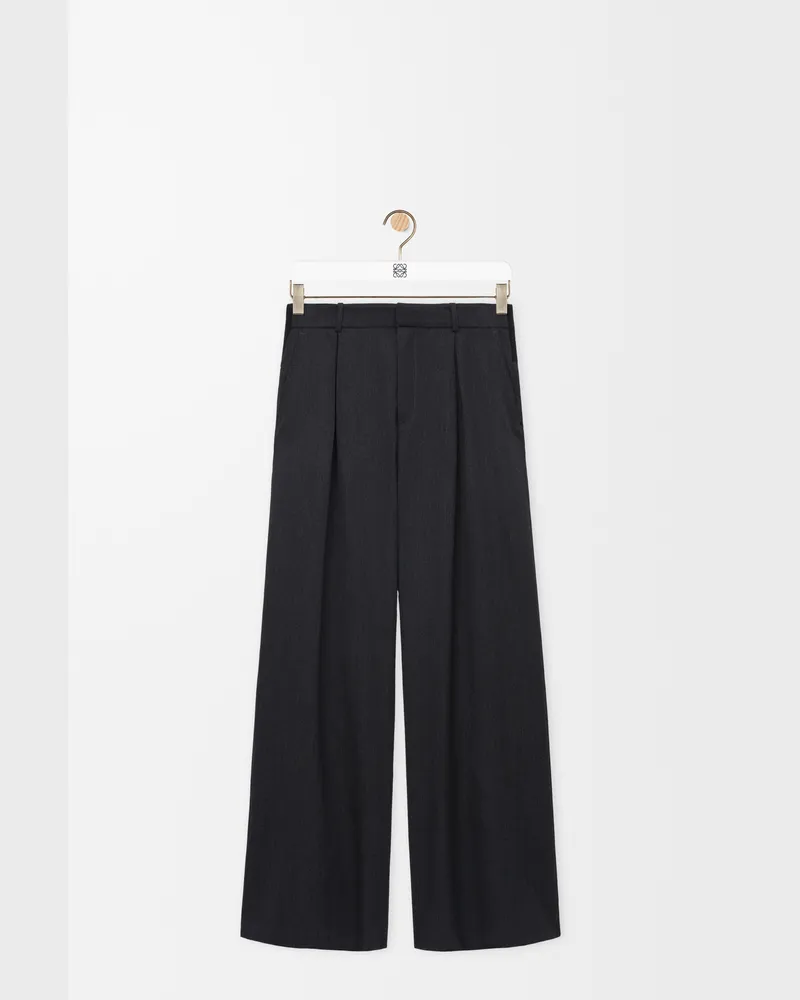 Loewe Trousers In Wool Size Hombre Grey