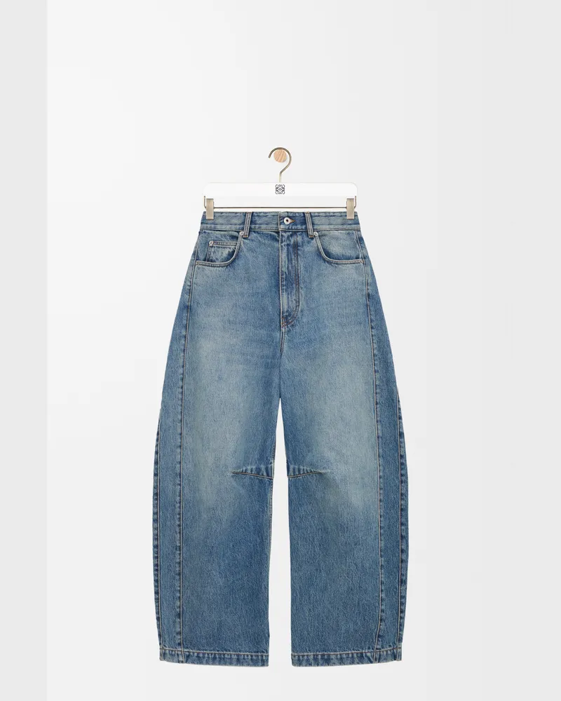 Loewe Barrel Jeans In Denim Size Mujer Washed