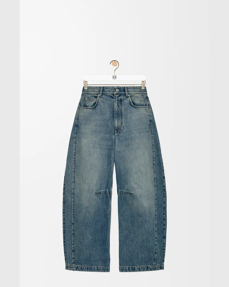 Loewe Barrel Jeans In Denim Size Mujer Washed