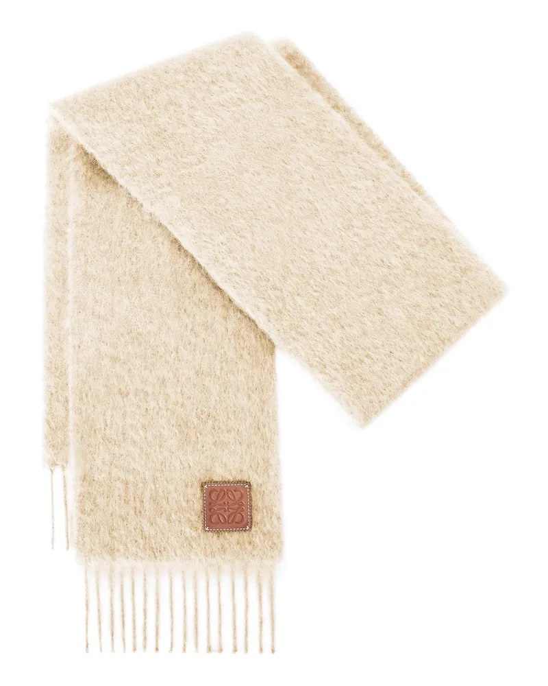 Loewe Luxury Scarf in mohair and wool White