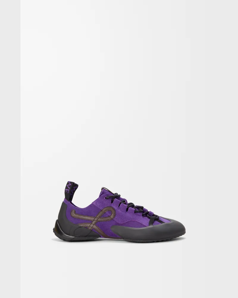 Loewe Grip Sneaker In Leather skin Suede Size Mujer Purple