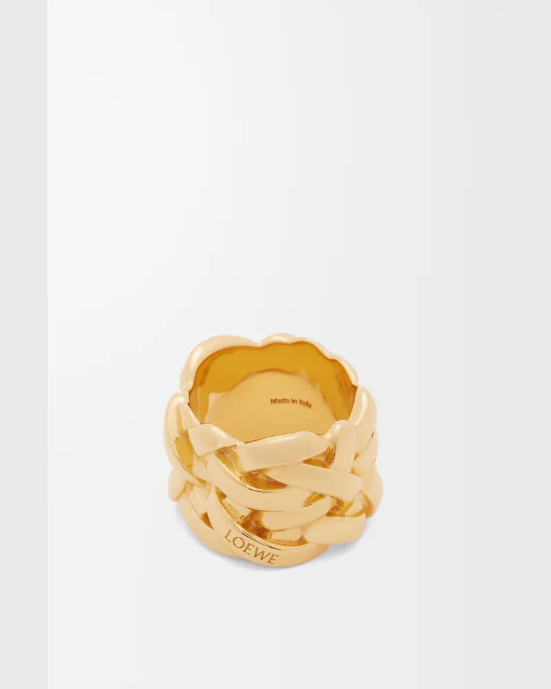 Loewe Nest Ring In Sterling Silver Size Mujer Gold