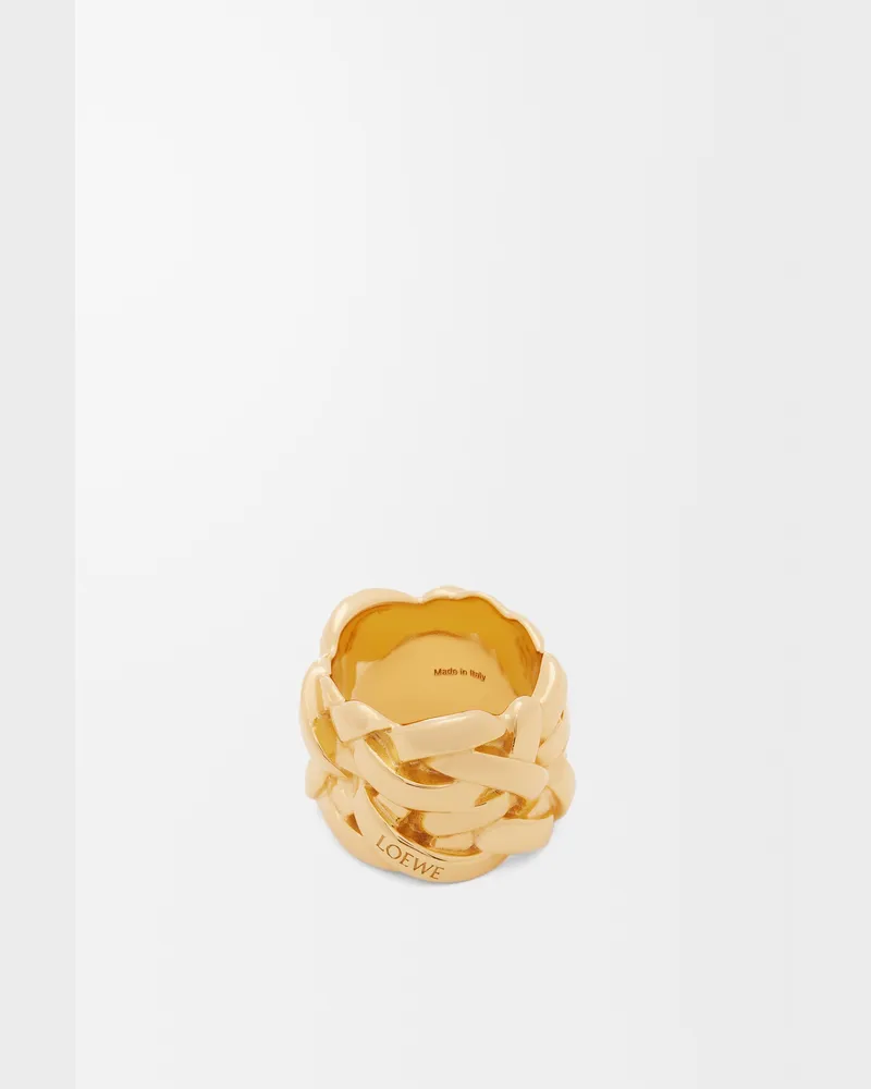 Loewe Nest Ring In Sterling Silver Size Mujer Gold