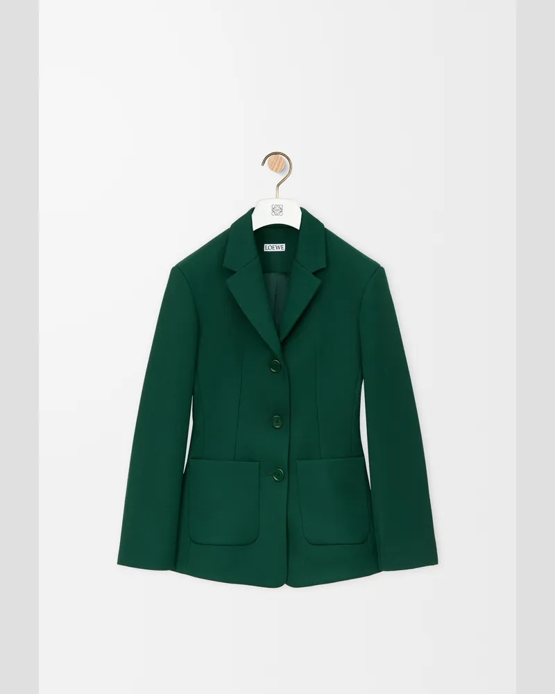 Loewe Jacket In Wool Size Mujer Green