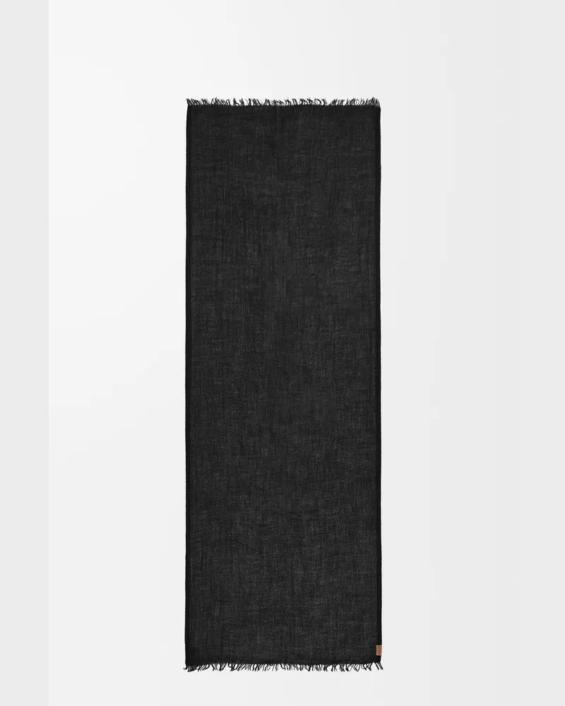 Loewe Scarf In Cashmere Mujer Black