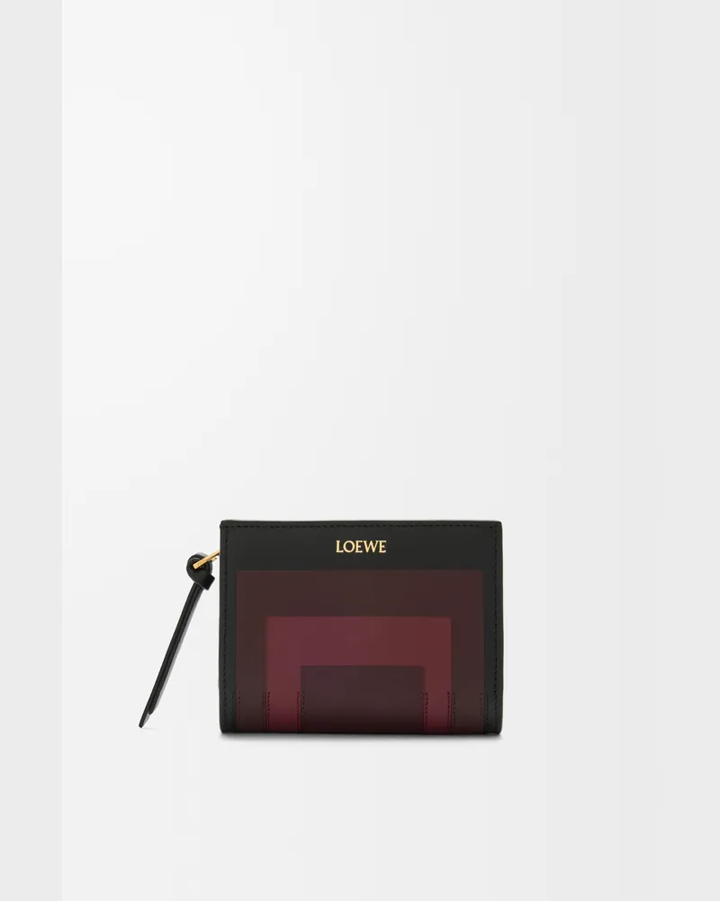 Loewe Compact Wallet In Nappa Leather skin Mujer Black