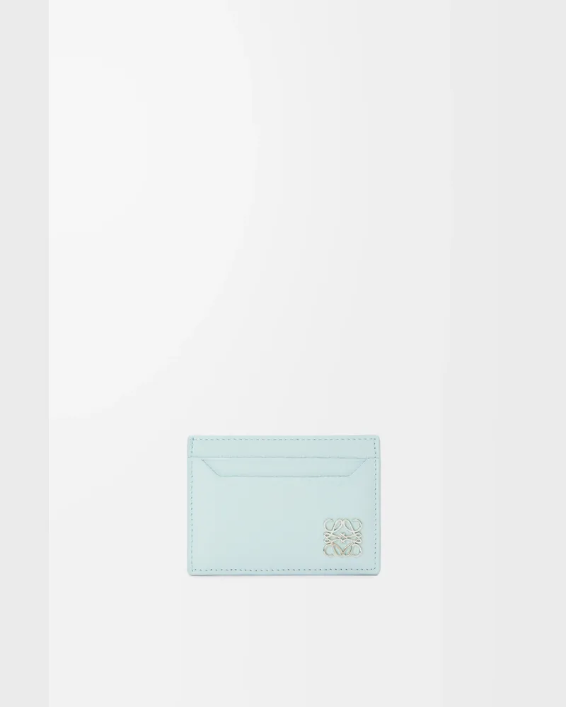 Loewe Anagram Plain Cardholder In Pebble Grained Leather skin Mujer Frozen