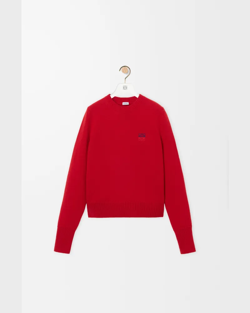 Loewe Sweater In Wool Size Mujer Red