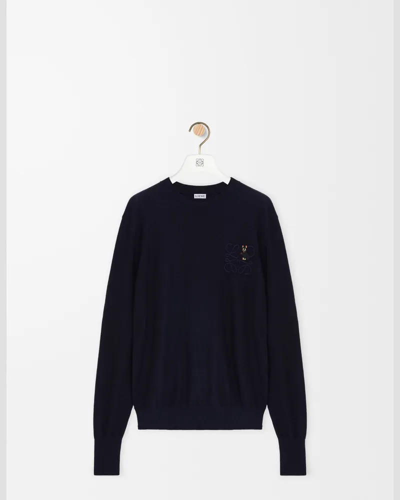 Loewe Sweater In Wool Size Hombre Dark