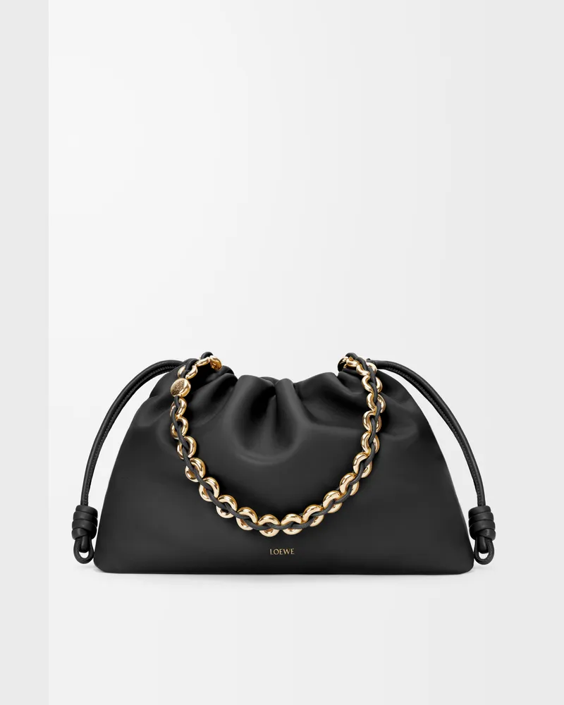 Loewe Large Flamenco Purse In Mellow Nappa Lambskin Mujer Black