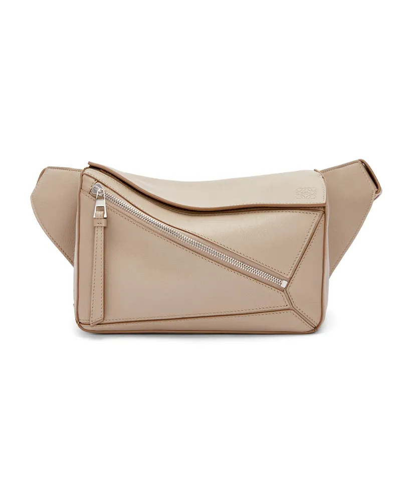 Loewe Luxury Small Puzzle bumbag in classic calfskin Sand