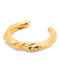 Loewe Luxury Small nappa twist cuff in sterling silver Gold