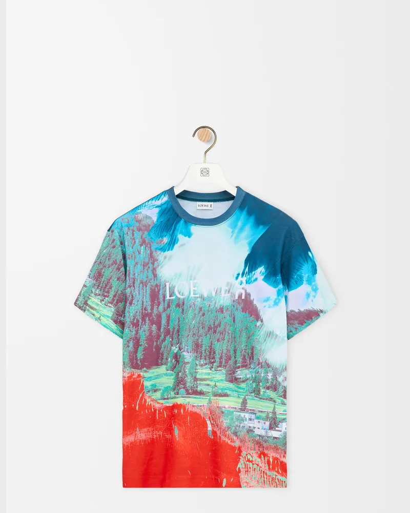 Loewe T-shirt In Technical Jersey Size Mujer Multicolor
