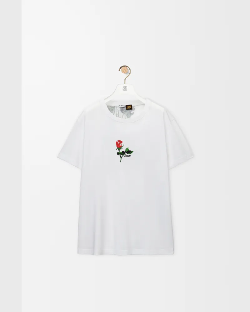 Loewe Relaxed Fit T-shirt In Cotton Size Hombre White