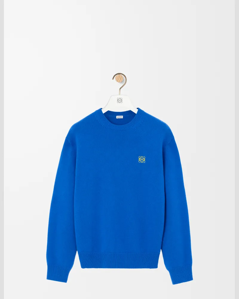 Loewe Sweater In Wool Size Hombre Blue