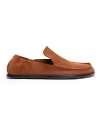 Loewe Luxury Flex loafer in suede Chocolate