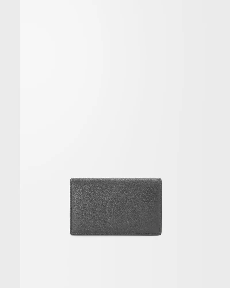 Loewe Business Cardholder In Soft Grained Leather skin Hombre Anthracite