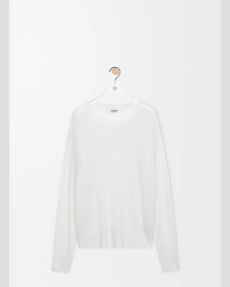Loewe Sweater In Wool Size Mujer White