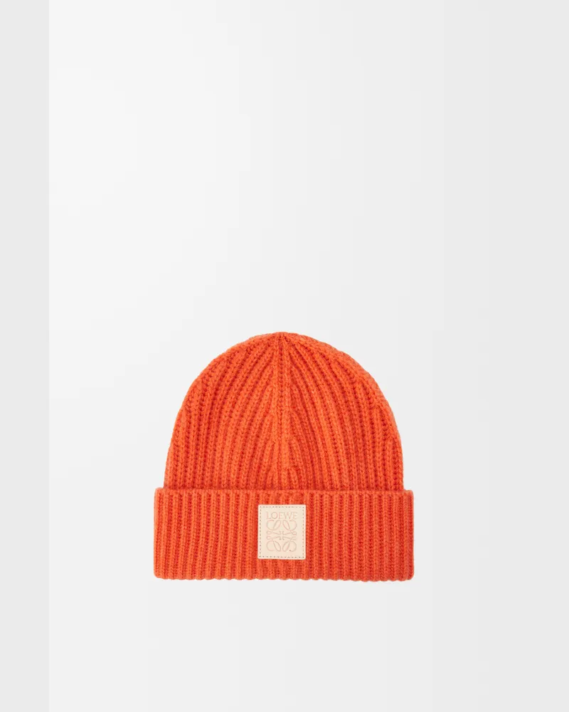 Loewe Beanie In Cashmere Mujer Vivid