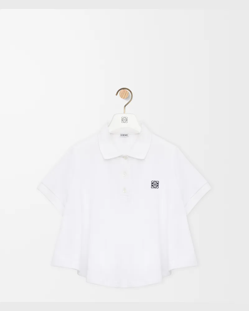 Loewe Trapeze Polo In Cotton Size Mujer White