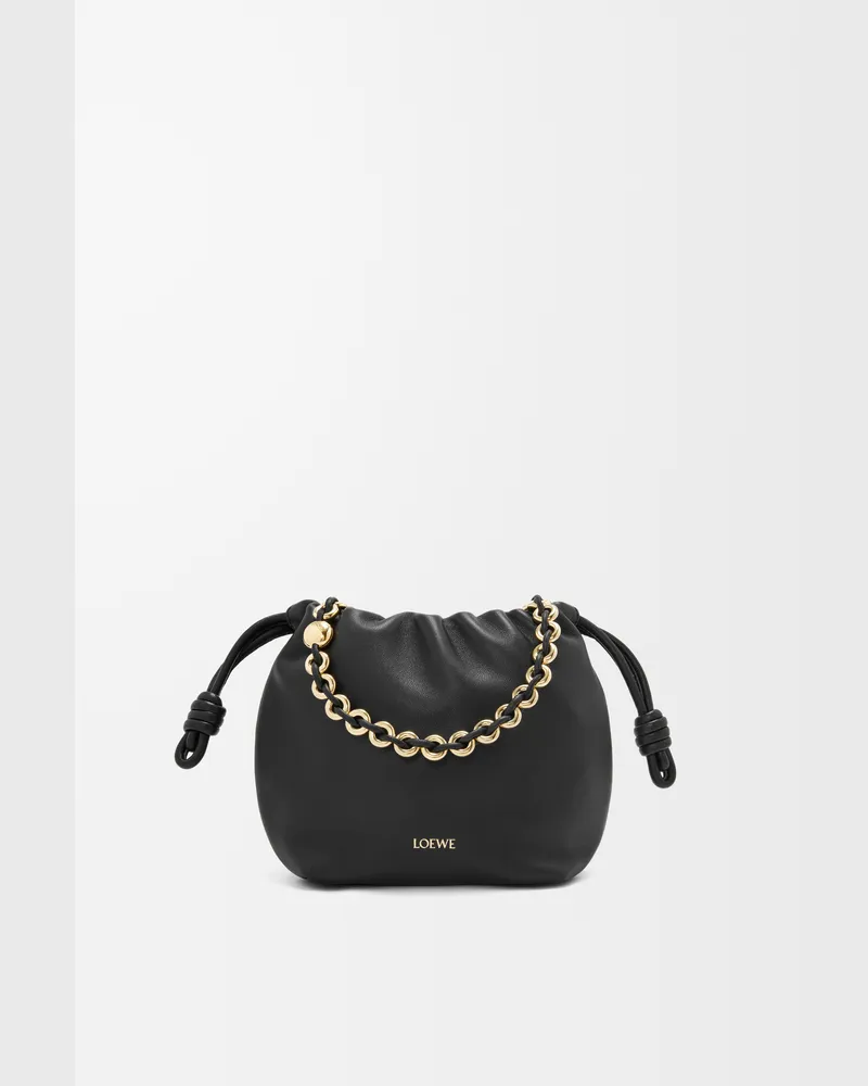 Loewe Mini Flamenco Purse In Mellow Nappa Lambskin Mujer Black